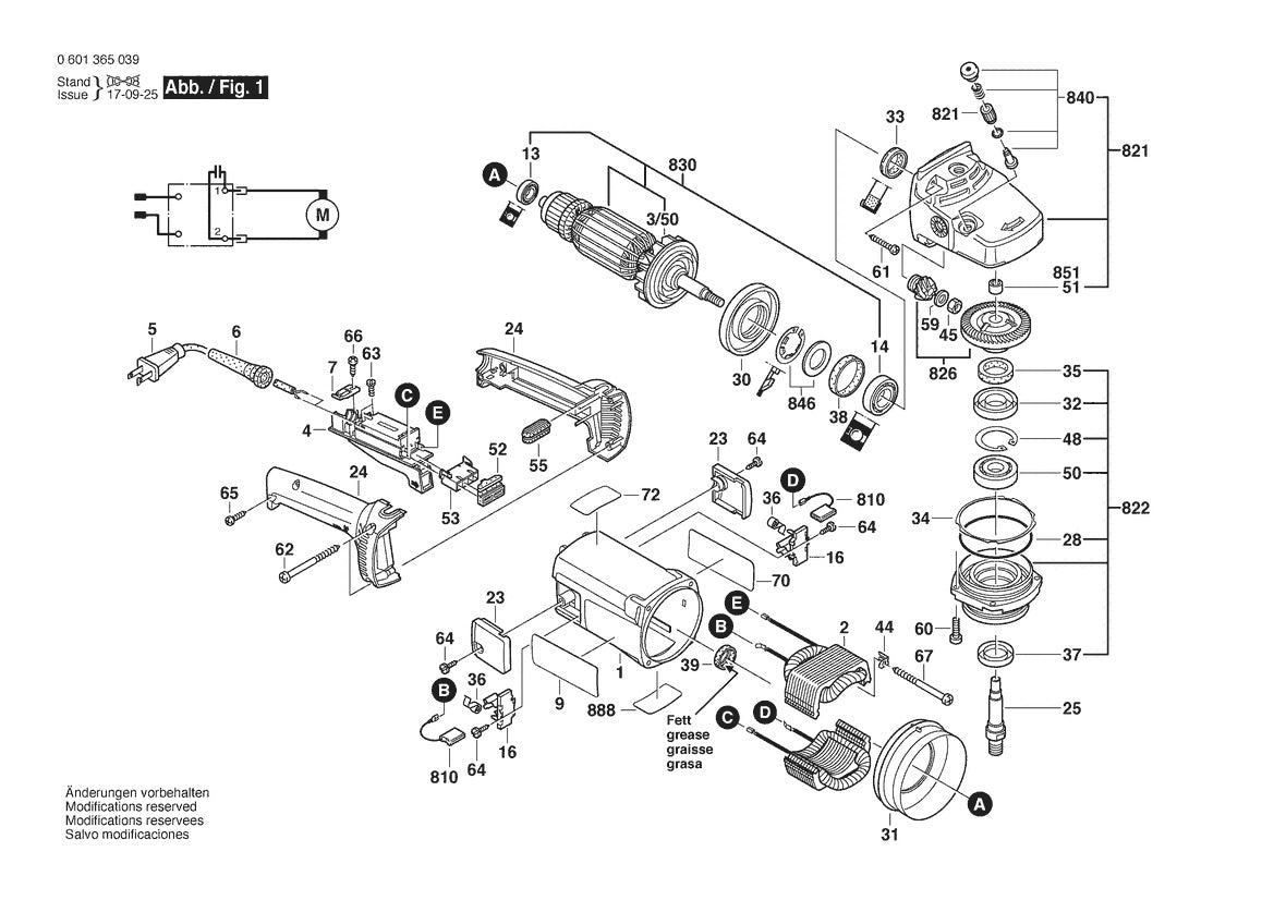 601365039 Bosch Saw Parts Diagram
