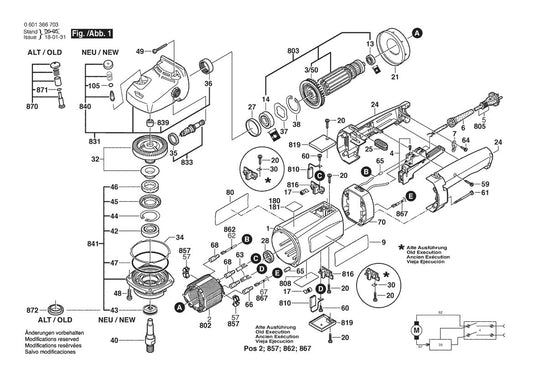601366703 Bosch Polisher Parts Diagram