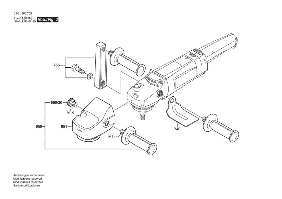 601366732 Bosch Polisher Parts Diagram