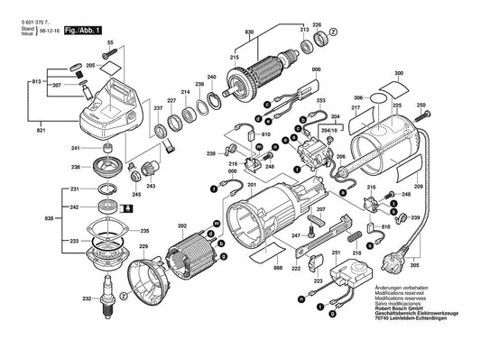 1370DEVS (0601370739) Bosch 6_ Random Orbit Sander Bosch Sander Parts Diagram