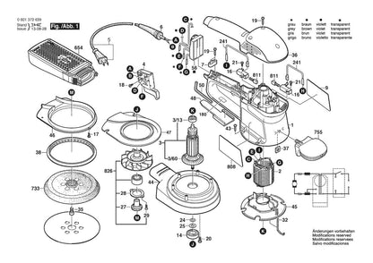 601372639 Bosch Sander Parts Diagram