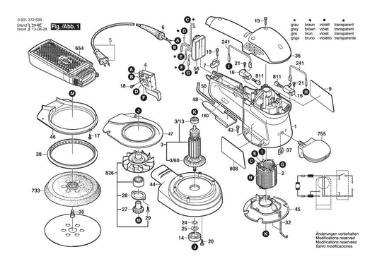 601372639 Bosch Sander Parts Diagram
