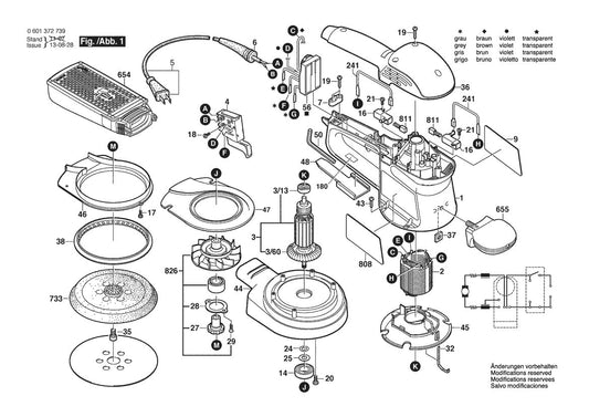 601372739 Bosch Sander Parts Diagram