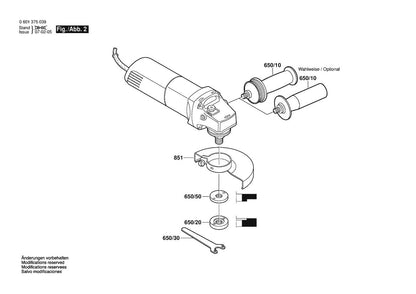 601375939 Bosch Grinder Parts Diagram