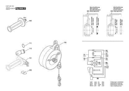 601434160 Bosch Impact Wrench Parts Diagram
