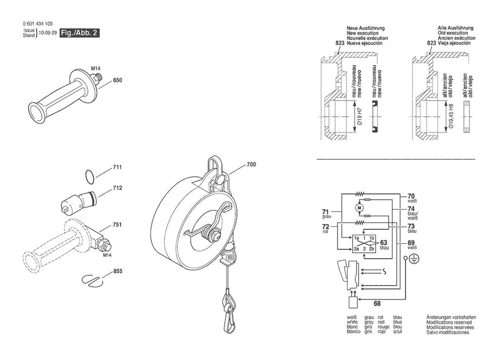 601434142 Bosch Impact Wrench Parts Diagram