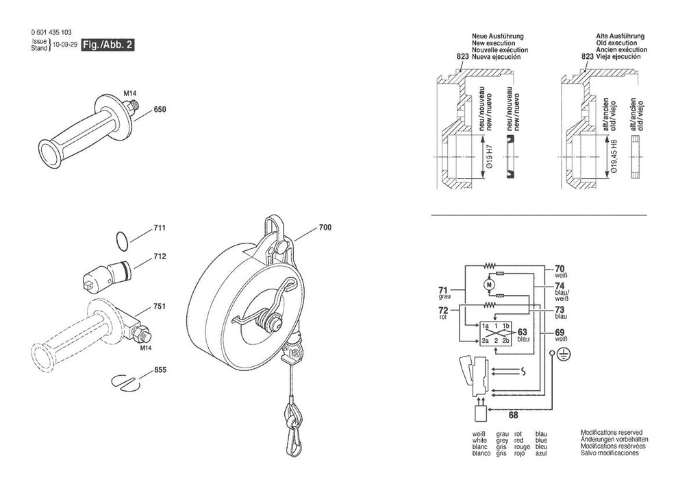 601435134 Bosch Impact Wrench Parts Diagram