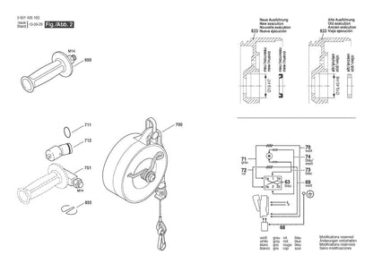 601435137 Bosch Impact Wrench Parts Diagram