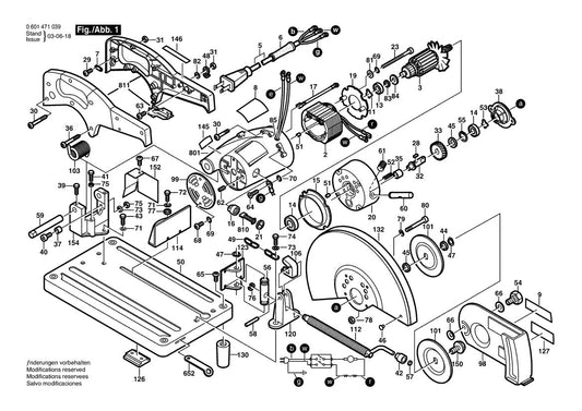 601471039 Bosch Saw Parts Diagram