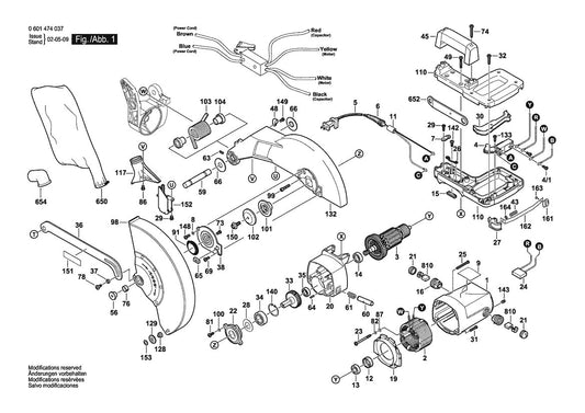 GCM12  Bosch 12_ Dual-Bevel Glide Miter Saw Bosch Miter Saw Parts Diagram