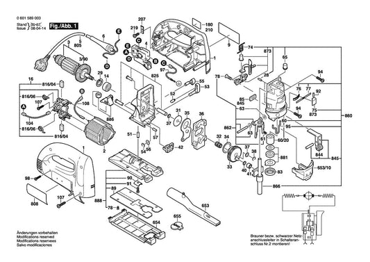 601589039 Bosch Jig Saw Parts Diagram