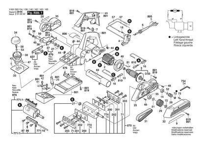 601593134 Bosch Planer Parts Diagram