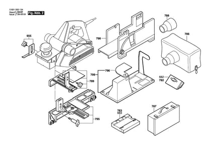 601593134 Bosch Planer Parts Diagram