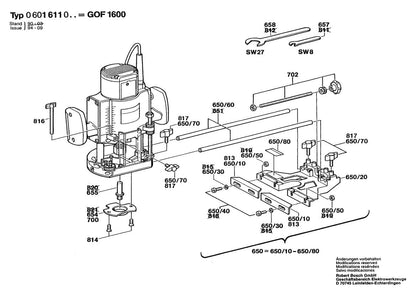 601611061 Bosch Router Parts Diagram