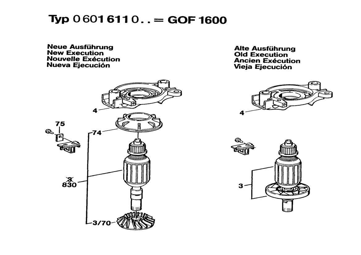 601611061 Bosch Router Parts Diagram