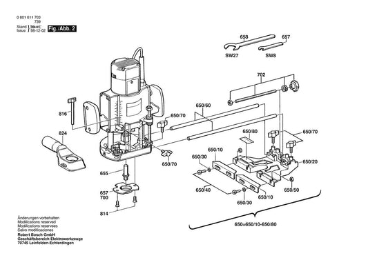 601611761 Bosch Router Parts Diagram
