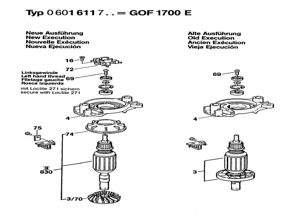601611761 Bosch Router Parts Diagram