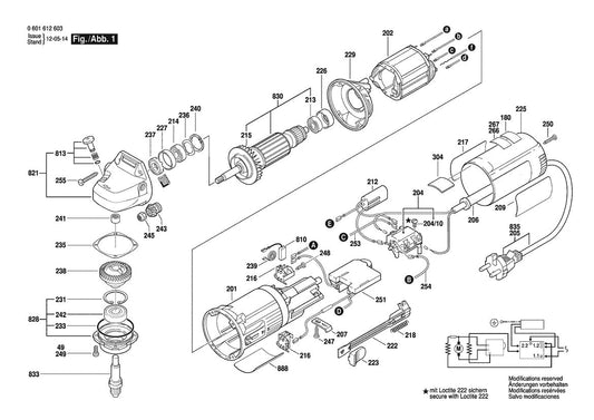 601612634 Bosch Saw Parts Diagram
