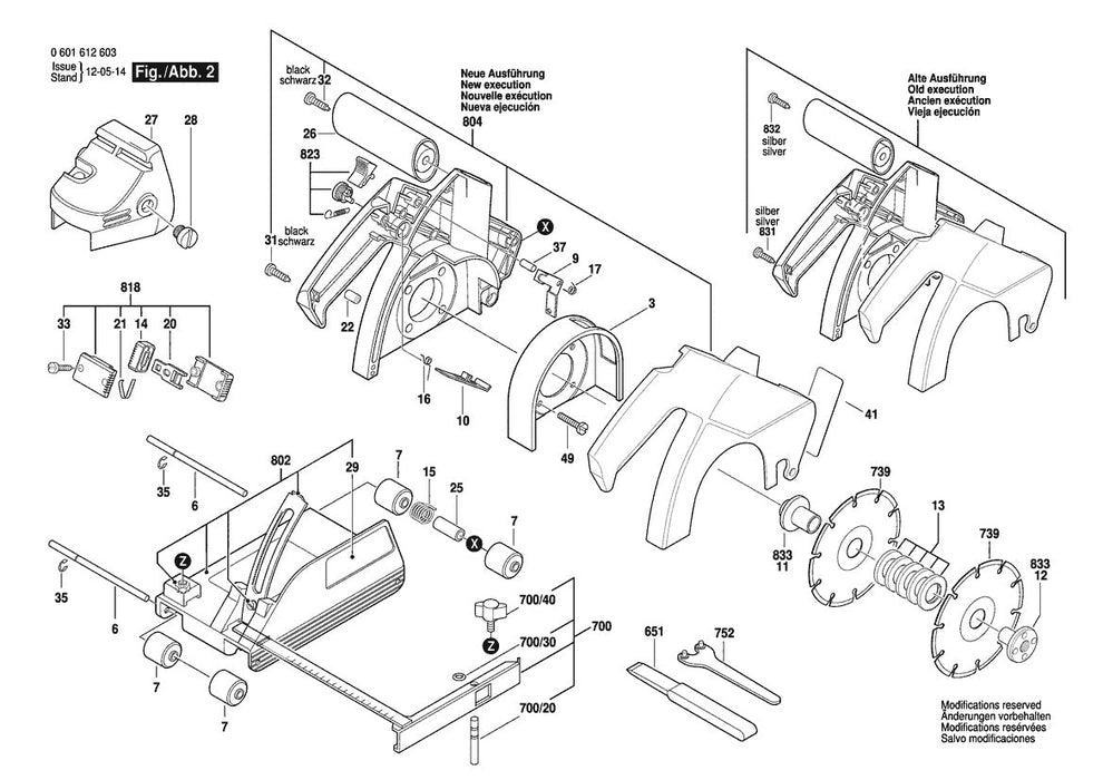 601612634 Bosch Saw Parts Diagram