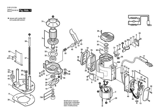 601615034 Bosch Router Parts Diagram