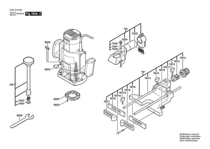 601615061 Bosch Router Parts Diagram
