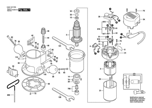 601617570 Bosch Router Parts Diagram