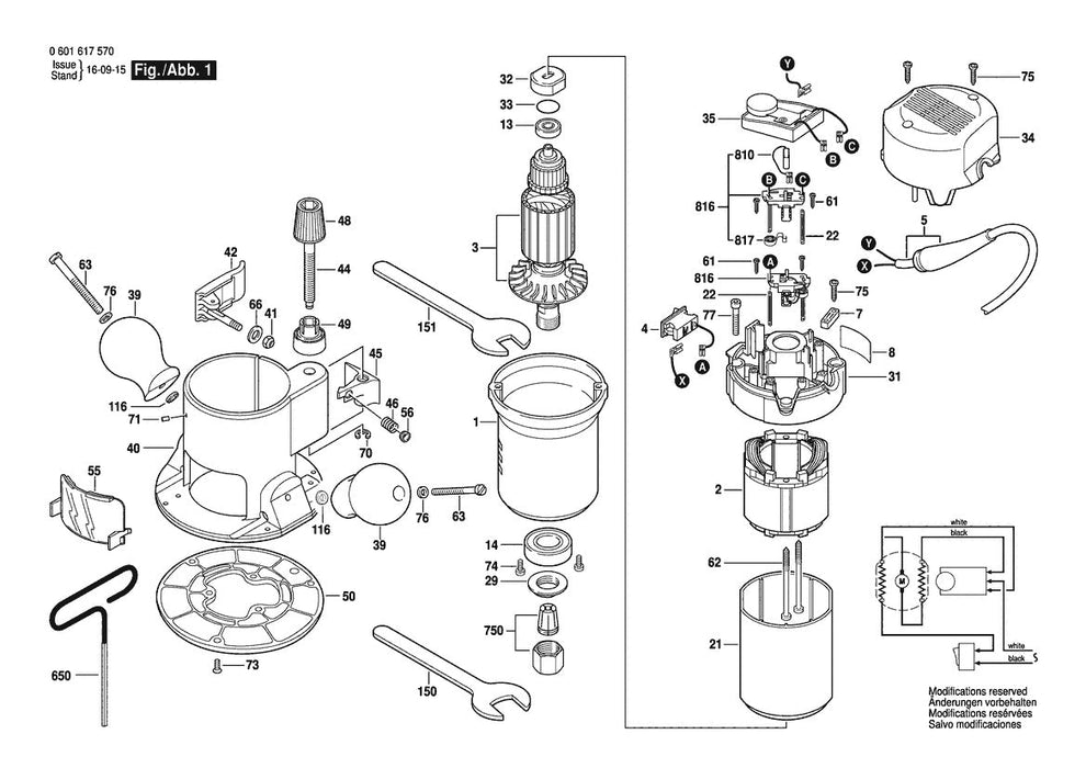601617570 Bosch Router Parts Diagram