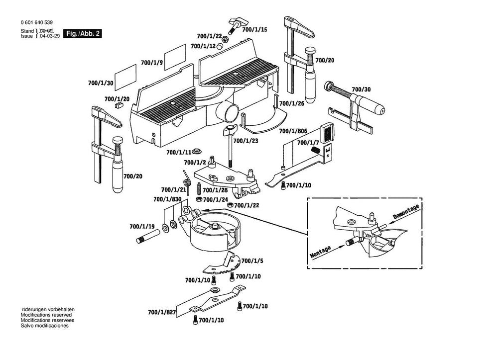 601640739 Bosch Saw Parts Diagram