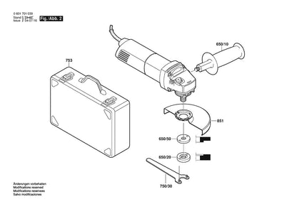 601701039 Bosch Grinder Parts Diagram