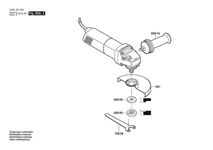601701239 Bosch Grinder Parts Diagram