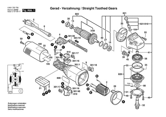 601703739 Bosch Grinder Parts Diagram