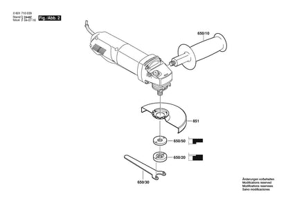 1710A (0601710039) Bosch 4-1 Bosch Grinder Parts Diagram