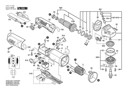 601711239 Bosch Grinder Parts Diagram