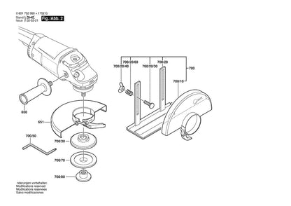 601752060 Bosch Grinder Parts Diagram