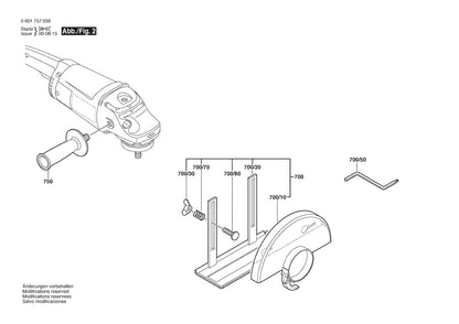 601757039 Bosch Grinder Parts Diagram