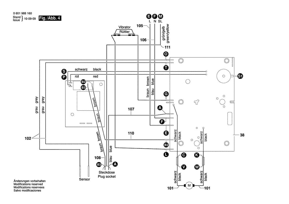3931A-PB (0601988160) Bosch 13GL Wet/Dry Bosch Vacuum Cleaner Parts