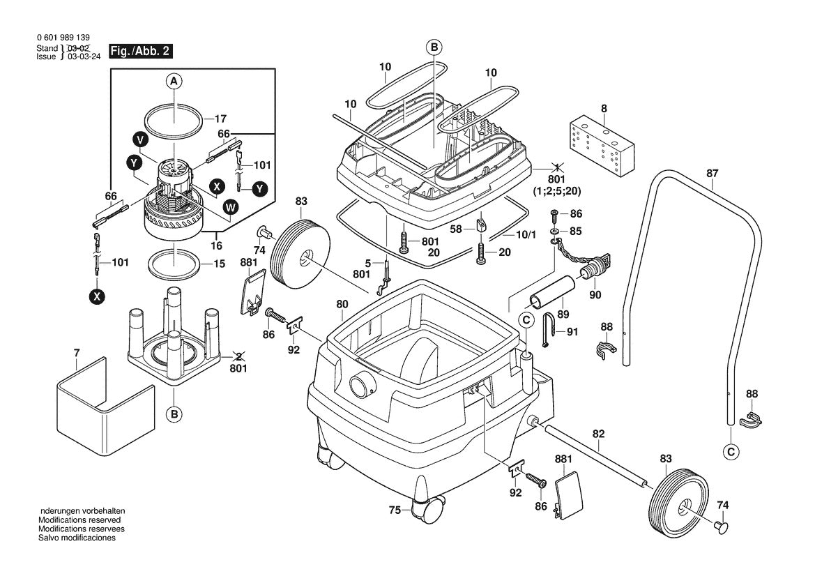 601989139 Bosch Saw Parts Diagram