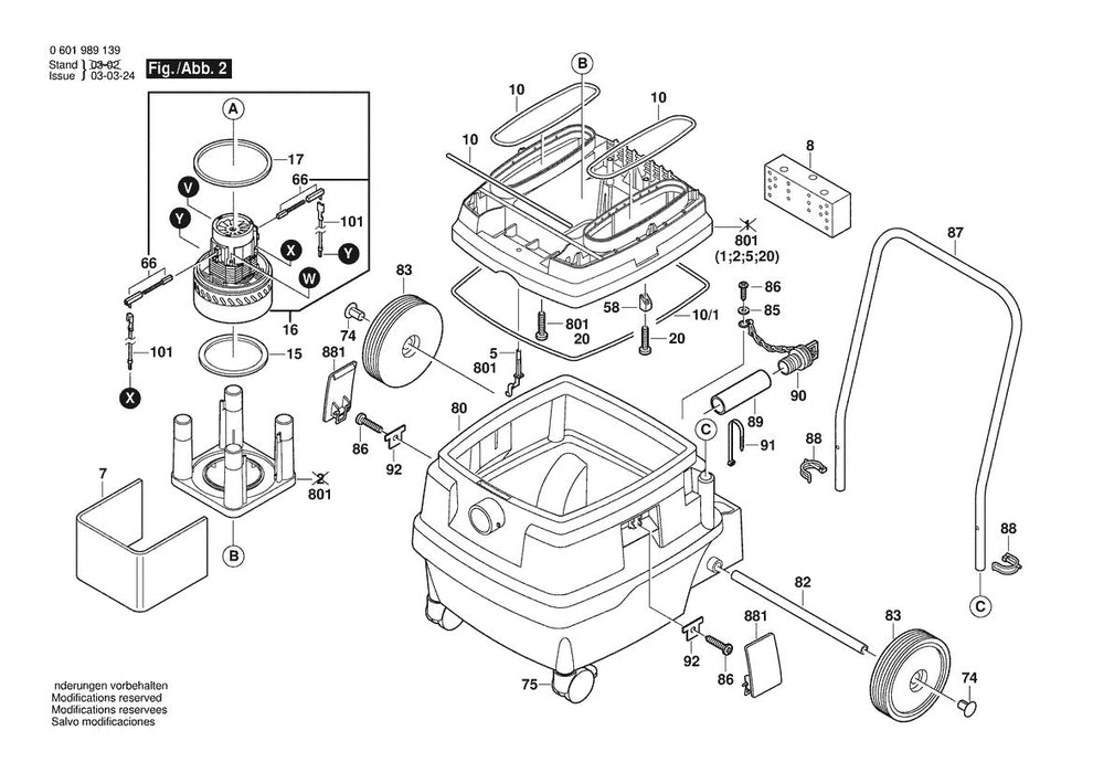 601989139 Bosch Saw Parts Diagram