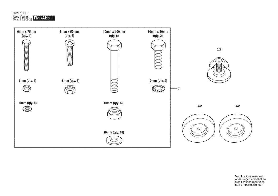 0601B12510 Bosch Table Saw Parts Diagram