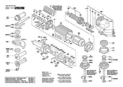 0602329003  Bosch Flat Head Angle Sander Bosch Sander Parts Diagram