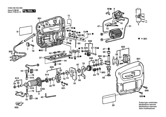 603238439 Bosch Jig Saw Parts Diagram