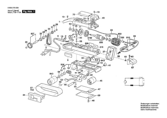 603270039 Bosch Sander Parts Diagram