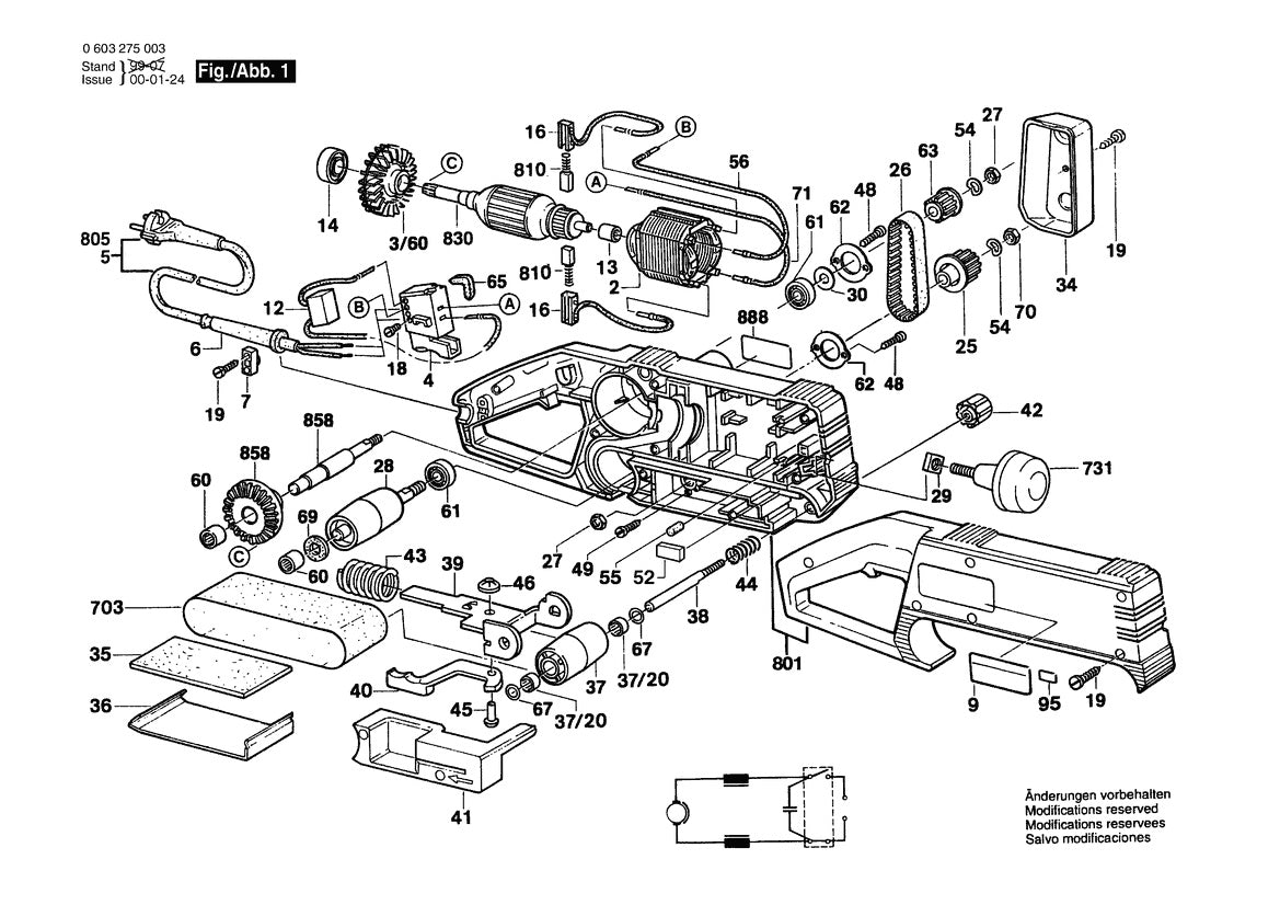 603275039 Bosch Sander Parts Diagram