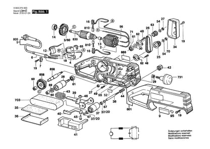 603275039 Bosch Sander Parts Diagram