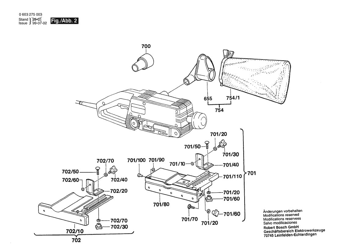 603275039 Bosch Sander Parts Diagram