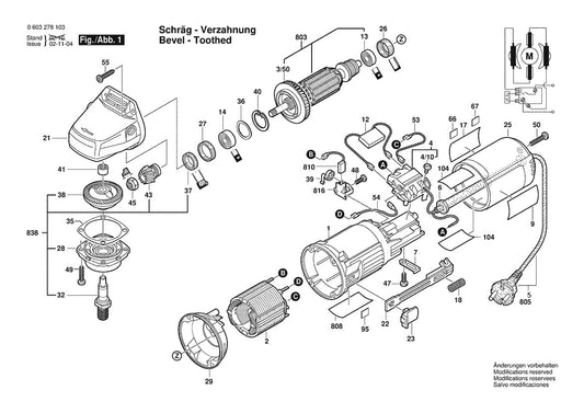 603278139 Bosch Grinder Parts Diagram