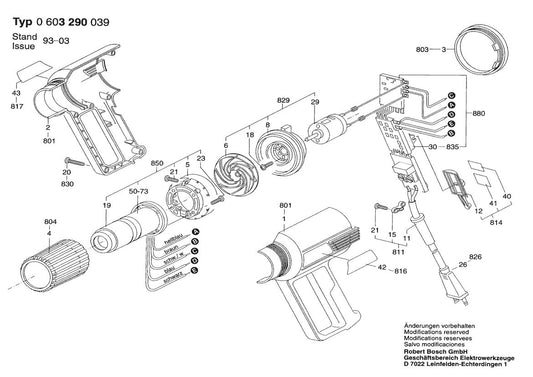 603290039 Bosch Heat Gun Parts Diagram