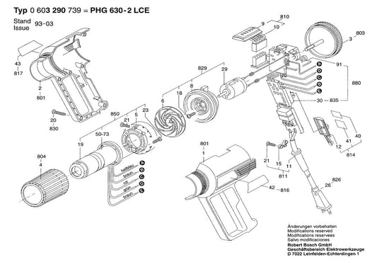 603290739 Bosch Heat Gun Parts Diagram