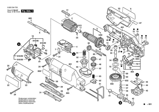 603294735 Bosch Jig Saw Parts Diagram