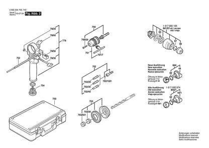 603304734 Bosch Rotary Hammer Parts Diagram
